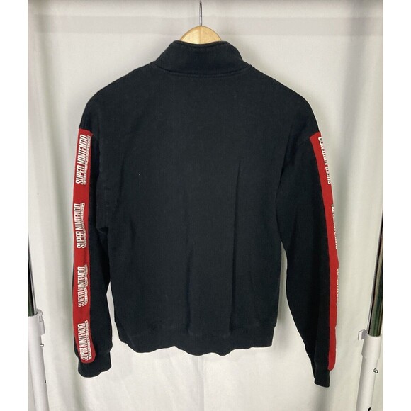 Super Nintendo Entertainment System Black 1/4 Zip Sweatshirt Women's Sz Large - Picture 3 of 7